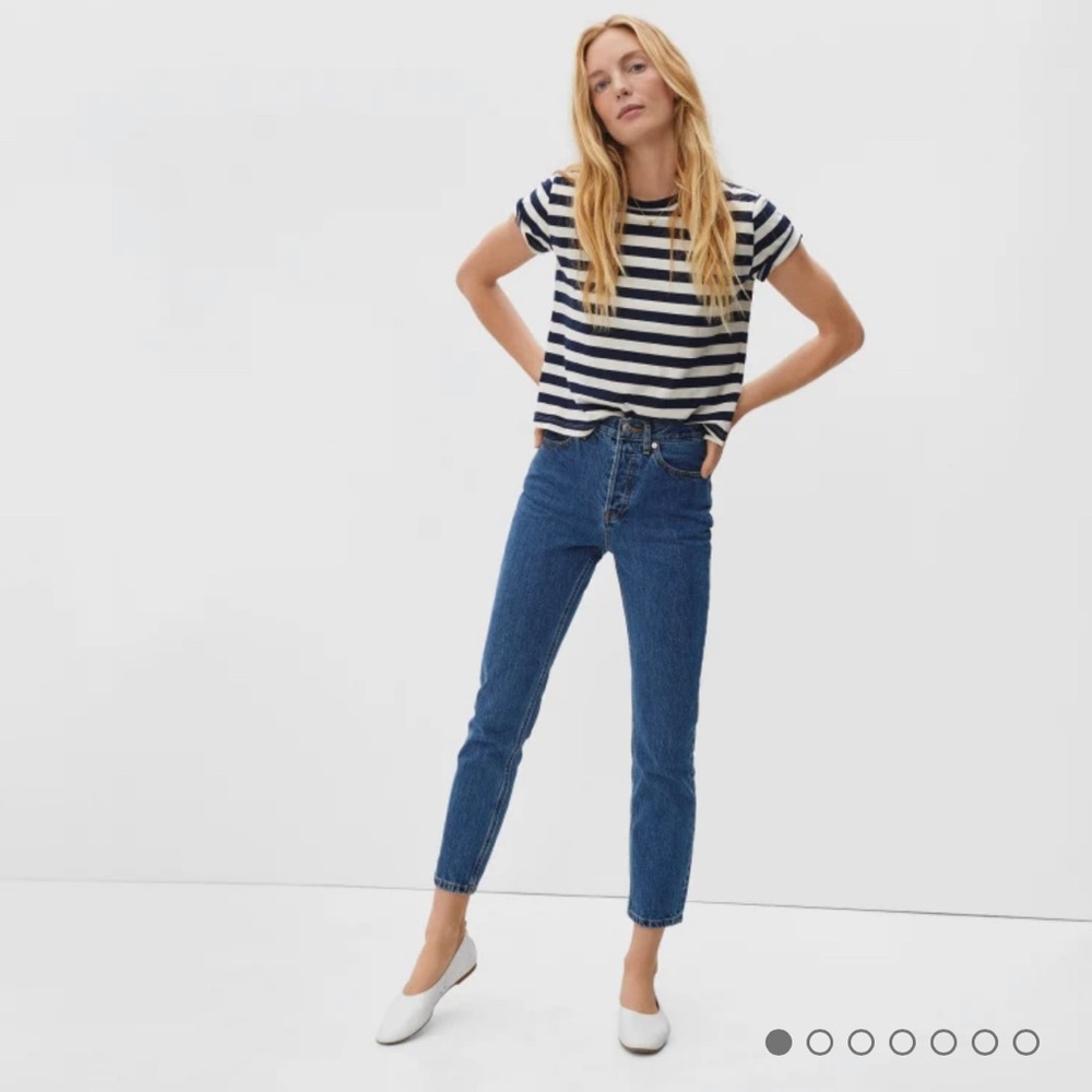 Everlane 90s Cheeky Jean in Deep Atlantic, size 26 regular
